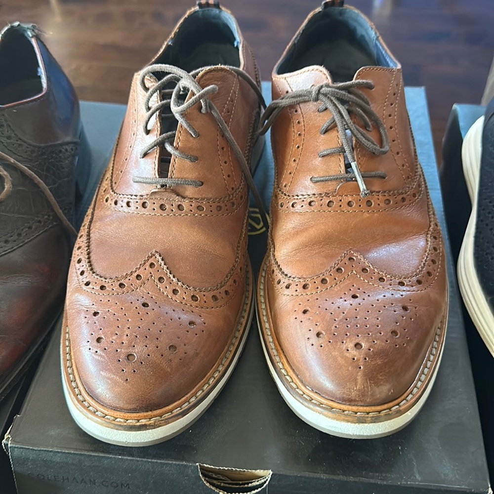 Cole Haan, Tan, Oxford
